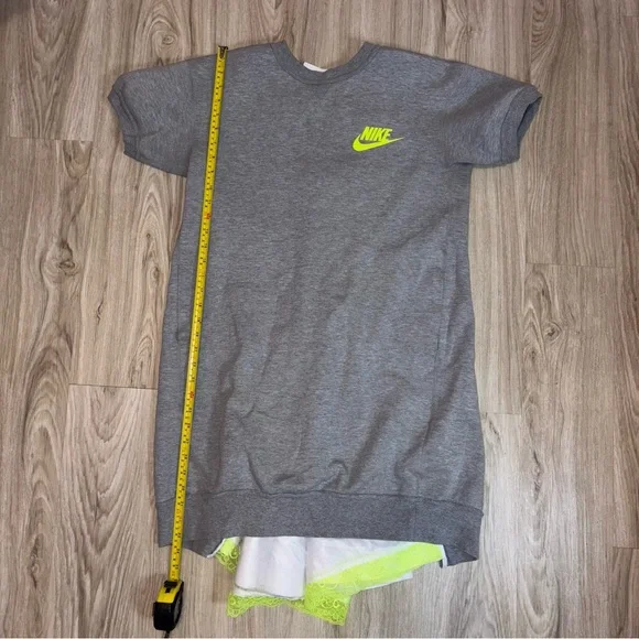 Nike Gray Midi Dress with Neon Accents - Picture 10 of 11